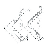 Соединитель профиля LINE-6070-120 Set (Arlight, Металл)