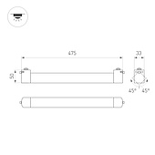 Светильник LGD-NEPTUN-2TR-L475-20W Warm3000 (WH, 100 deg, 230V) (Arlight, IP20 Металл, 5 лет)