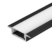 061615 Профиль SL-SLIM-H7-F25-2000 BLACK (Arlight, Алюминий)