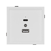 Механизм USB розетки SCT-TENDO-MUAC-SFPL-WH (5V, 3A, QC3) (Arlight, -)