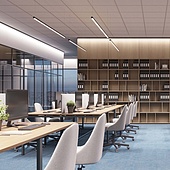 Профиль с экраном LINE-D-3030-2000 SQUARE BLACK+OPAL (Arlight, Алюминий)