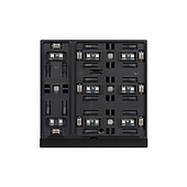 INTELLIGENT ARLIGHT Механизм панели KNX-304-22-IN Black (Bus) (IARL, IP20 Пластик, 2 года)