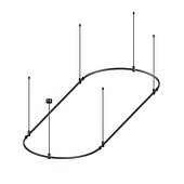 048509 Основание ART-APRIORI-OVAL-ROD-800-3000x1000 (BK) (Arlight, IP20 Металл, 3 года)