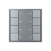 048220 INTELLIGENT ARLIGHT Кнопочная панель DALI-201-23-1G-2SC-RGBW-DT8-IN Silver (BUS, Frame) (IARL, IP20 Металл, 3 года)