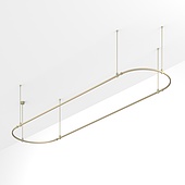 Основание ART-APRIORI-OVAL-ROD-800-4000x1000 (OG) (Arlight, IP20 Металл, 3 года)