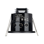 064414 Датчик присутствия PRIME-RP-BUILT-R76-1000W (черный, 230V, 4A, MULTI, IP54) (Arlight, IP54 Пластик, 5 лет)