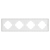 Рамка пластиковая FRM-TENDO-PL-4-WH (Arlight, -)