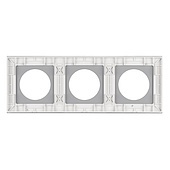 Рамка стеклянная FRM-GLARE-GC-3-WH (Arlight, -)