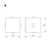 063581 Светильник LGD-VERSATI-4x3W Day4000 (Серый, 4x3 deg, 230V) (Arlight, IP65 Металл, 3 года)