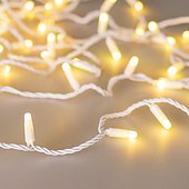 Светодиодная гирлянда ARD-STRING-CLASSIC-10000-WHITE-100LED-MILK-SYNC RGB (230V, 6.5W, RF ПДУ, 1000) (Ardecoled, IP65)