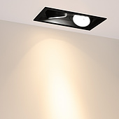 Светильник MS-VORTEX-BUILT-S250x140-2x30W Warm3000 (BK-BK, 17 deg, 230V) (Arlight, IP20 Металл, 5 лет)