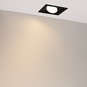 Светильник MS-VORTEX-BUILT-S140x140-30W Warm3000 (BK-BK, 50 deg, 230V) (Arlight, IP20 Металл, 5 лет)