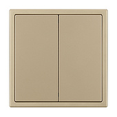 061792 Механизм выключателя двухклавишный перекрёстный SWT-NOBE-MKX2-SFPL-GD (230V, 10A) (Arlight, Золотой песок)