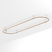 Основание ART-APRIORI-OVAL-ROD-200-4000x1000 (GD) (Arlight, IP20 Металл, 3 года)