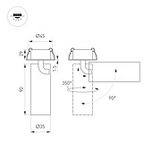 Светильник SP-NUANCE-BUILT-FLAP-R35-7W Warm3000 (WH, 36 deg, 230V) (Arlight, IP40 Металл, 5 лет)