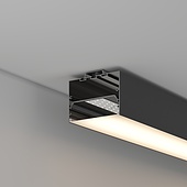 Профиль POWER-W100H70-2000 BLACK (Arlight, Алюминий)