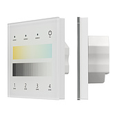 060791 INTELLIGENT ARLIGHT Сенсорная панель SMART-DALI-301-11-4G-3SC-DT8 Белая (230V, встраиваемая, 2.4G) (IARL, IP20 Пластик, 5 лет)