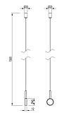 Подвес ART-APRIORI-HANG-TUBE-L1500 (GD) (Arlight, IP20 Металл, 3 года)