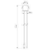 062605 Потолочная чаша MAG-ORIENT-CANOPY-BUILT-POWER-L1500 (BK) (Arlight, Металл)