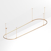 054531 Основание ART-APRIORI-OVAL-ROD-800-4000x1000 (GD) (Arlight, IP20 Металл, 3 года)