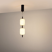 056886 Светильник SP-CARAMELA-HANG-R120-7W Warm2700 (BK, 300 deg, 230V) (Arlight, IP20, Натуральный шелк, 3 года)