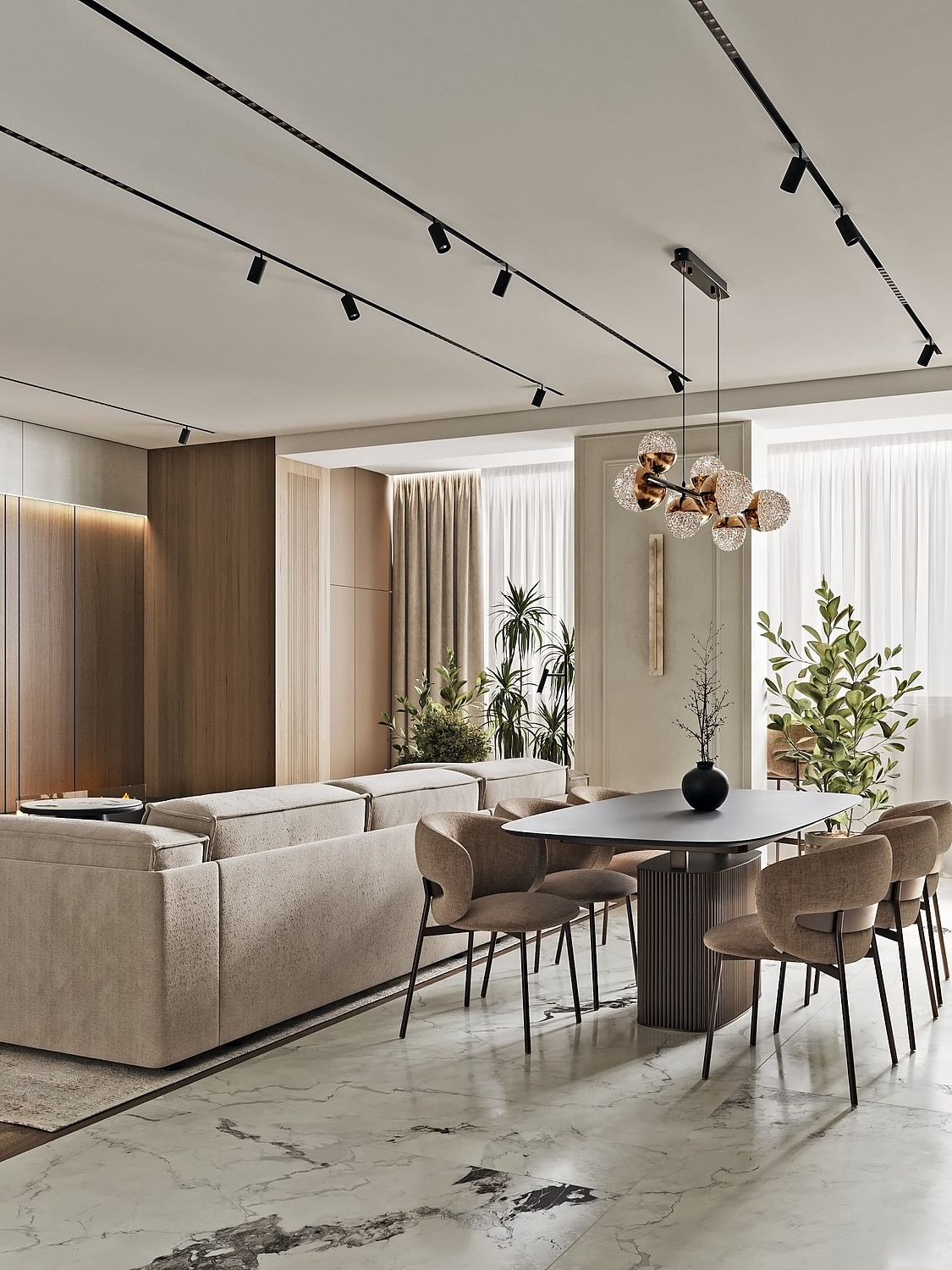 Проект квартиры 149 м2 на Шмитовском 