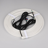 049076 Лента герметичная NOVA-SIDE-PU-B84-12x20mm 24V RGB-Day (15 W/m, IP68, 5m, wire x2) (Arlight, Полиуретан)