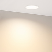 036616(1) Светильник MS-BREEZE-BUILT-R82-9W Warm3000 (WH, 85 deg, 230V) (Arlight, IP20 Металл, 5 лет)