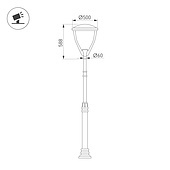 Светильник OXOR-LEIS-500x588-35W Day4000 (BK, 120 deg, 230V) IP65 (Arlight, -)