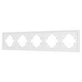 Рамка пластиковая FRM-TENDO-PL-5-WH (Arlight, -)