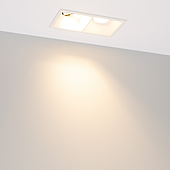 055920 Светильник MS-FLOW-BUILT-S157x85-2x12W Warm3000 (WH, 55 deg, 230V) (Arlight, IP20 Металл, 5 лет)