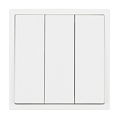 061801 Механизм выключателя трехклавишный непроходной SWT-NOBE-MK03-SFPL-WH (230V, 10A) (Arlight, Белый кварц)