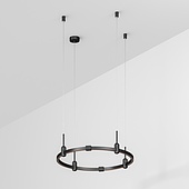 048487 Основание ART-APRIORI-ROUND-HANG-R600 (BK) (Arlight, IP20 Металл, 3 года)
