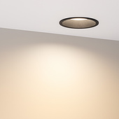 Светильник MS-BREEZE-BUILT-R104-12W Warm3000 (BK, 85 deg, 230V) (Arlight, IP20 Металл, 3 года)