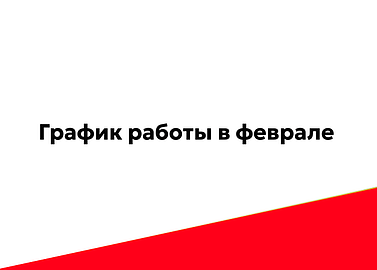 График работы в феврале