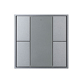 048223 INTELLIGENT ARLIGHT Кнопочная панель DALI-201-23-4K-D2-IN Silver (BUS, Frame) (IARL, IP20 Металл, 3 года)