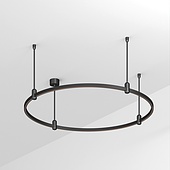 Основание ART-APRIORI-ROUND-ROD-400-R1000 (BK) (Arlight, IP20 Металл, 3 года)