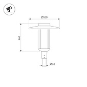 Светильник ALT-MASAR-50W Warm2700 (BK, 150x30 deg, 230V) (Arlight, IP65 Металл, 5 лет)