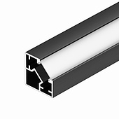 062894 Профиль SL-KUB-DISPLAY-2525-2000 ANOD BLACK (Arlight, Алюминий)