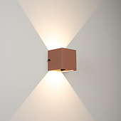 061761 Светильник LGD-PERAN-WALL-S120x120-6W Warm3000 (Beige red, 0-80 deg, 230V) (Arlight, IP65 Бетон, 3 года)