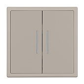 061787(1) Механизм звонкового выключателя двухклавишный LED SWT-NOBE-MKR2-SFPL-L-CA (230V, 10A) (Arlight, Кашемир)