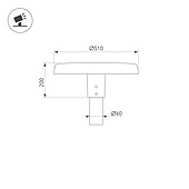 Светильник ALT-CAN-50W Warm2700 (BK, 140 deg, 230V) (Arlight, IP65 Металл, 5 лет)