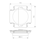Шторки кашетирующие LGD-BARNDOORS-R85 (BK) (Arlight, Металл)