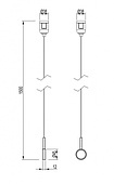 Держатель трека ART-APRIORI-HOLDER-HANG-TUBE-L1500 (OG) (Arlight, IP20 Металл, 3 года)