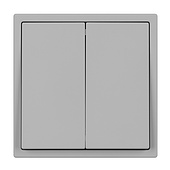 061794 Механизм выключателя двухклавишный перекрёстный SWT-NOBE-MKX2-SFPL-IS (230V, 10A) (Arlight, Никель)