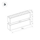 Светильник MAG-DOTS-FOLD-25-S1004-30W Day4000 (BK, 30 deg, 24V) (Arlight, IP20 Металл, 5 лет)