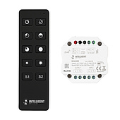 036190 INTELLIGENT ARLIGHT Диммер SMART-SET-TRIAC-601-72-DIM-PD-IN Black (230V, 1x1.5A, ПДУ 10кн, 2.4G) (IARL, IP20 Пластик, 5 лет)