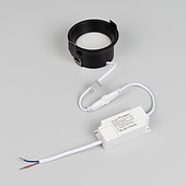 036619(1) Светильник MS-BREEZE-BUILT-R82-9W Warm3000 (BK, 80 deg, 230V) (Arlight, IP20 Металл, 5 лет)