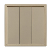 061798 Механизм выключателя трехклавишный непроходной SWT-NOBE-MK03-SFPL-GD (230V, 10A) (Arlight, Золотой песок)