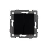 Механизм выключателя двухклавишный проходной SWT-MKP2-PL-BK-V (250V, 10A) (Arlight, -)